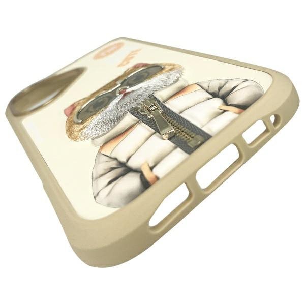 Nimmy etui iPhone 16 6.1&quot; khaki          Cool&Cute 2.0 Cat