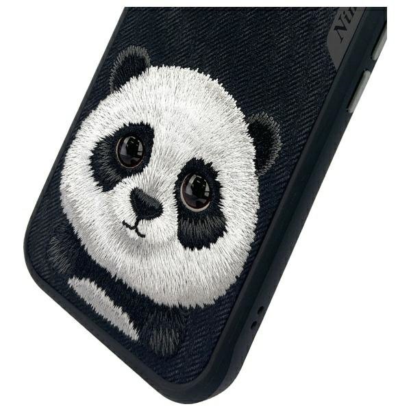 Nimmy etui iPhone 15 6.1&quot; czarny/black   Big Eyed Pet 2.0 Panda