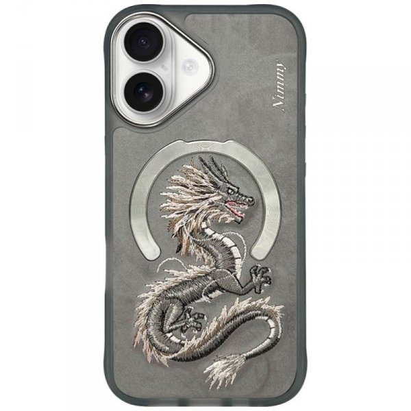Etui Nimmy Dragon MagSafe do iPhone 16   szary