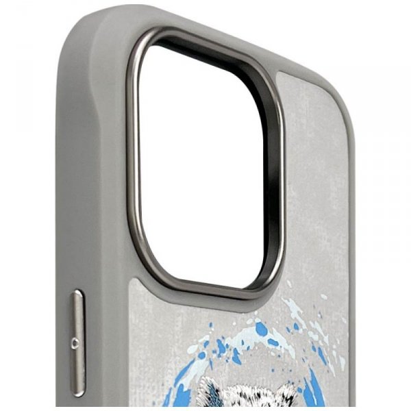 Etui Nimmy Pantera MagSafe do iPhone 16  Pro jasnoszary