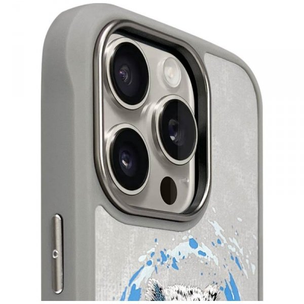 Etui Nimmy Pantera MagSafe do iPhone 16  Pro Max jasnoszary