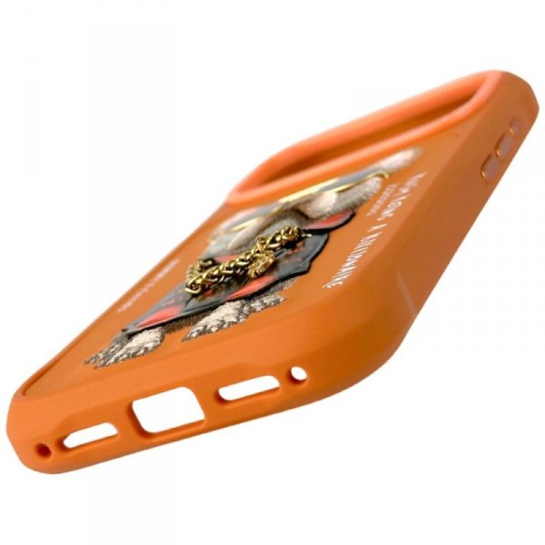 Etui Nimmy Glasses Cool Dog do iPhone 17 Pro pomarańczowy
