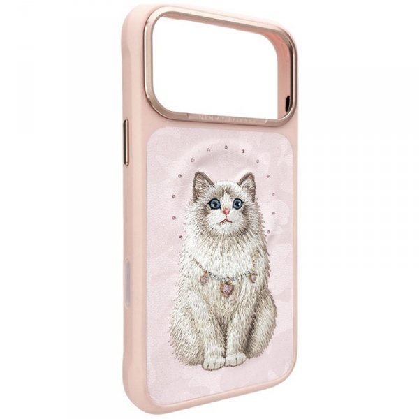 Etui Nimmy Lucky Fashion Cat MagSafe do  iPhone 17 Pro różowy