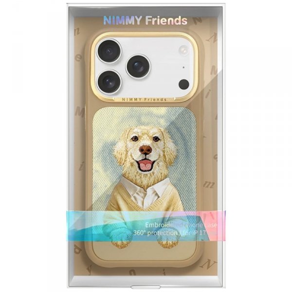 Etui Nimmy Gentle Pets Series Dog        MagSafe do iPhone 17 Pro Max brązowy
