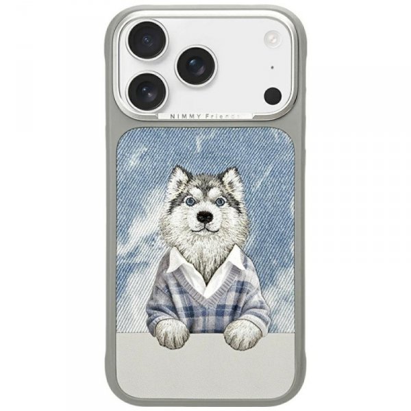 Etui Nimmy Gentle Pets Series Dog        MagSafe do iPhone 17 Pro Max szary