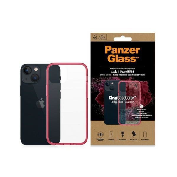 PanzerGlass ClearCase iPhone 13 Mini 5.4&quot; Antibacterial Military grade Strawberry 0330