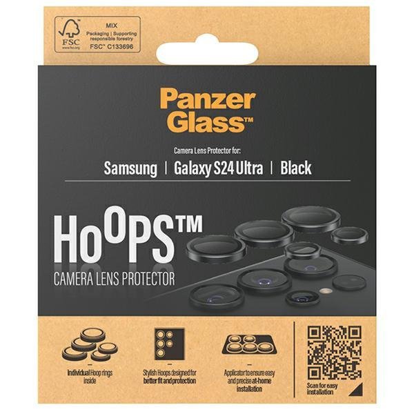 PanzerGlass Hoops Camera Sam S24 Ultraczarny/black 1209 camera lens protector hoop optic rings