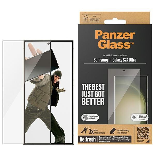 PanzerGlass Ultra-Wide Fit Sam S24 UltraS928 Screen Protection 7352 z aplikatorem