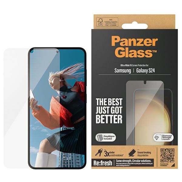 PanzerGlass Ultra-Wide Fit Sam S24 S921Screen Protection 7350 z aplikatorem