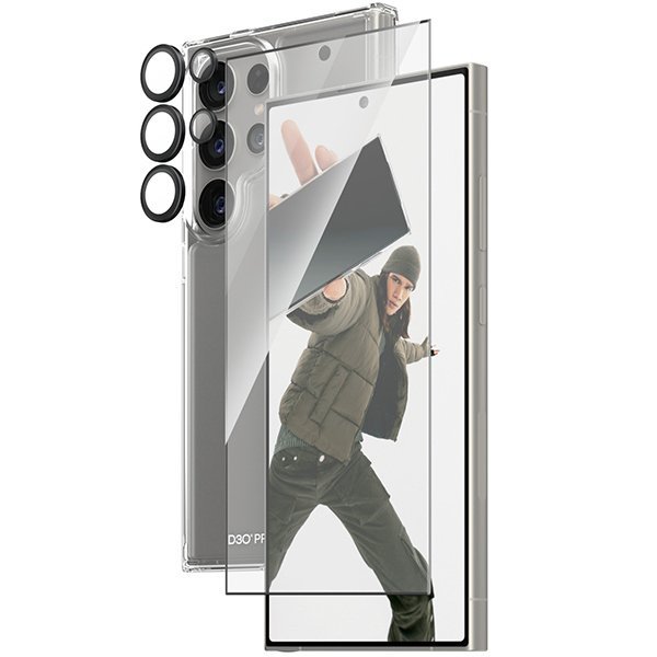 PanzerGlass Bundle 3in1 Sam S24 UltraS928 Hardcase + Screen Protector + Camera Lens B1212+7352