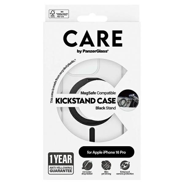 Etui CARE by PanzerGlass Feature         Kickstand Case iPhone 16 Pro 6,3&quot; czarny/black MagSafe 1322