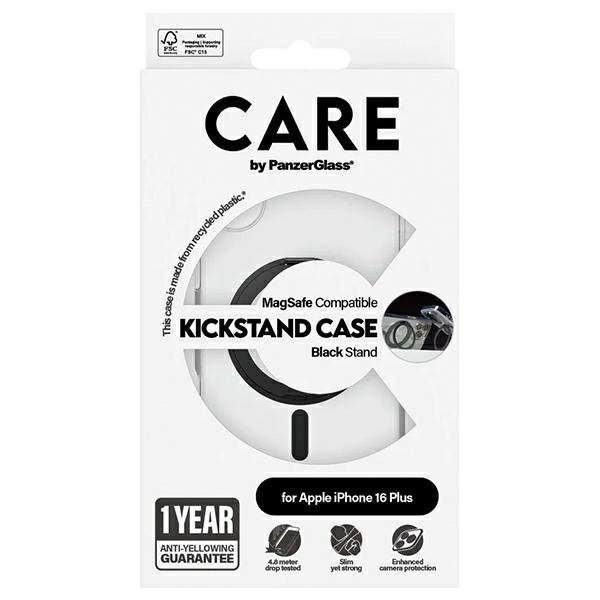 Etui CARE by PanzerGlass Feature         Kickstand Case iPhone 16 Plus 6,7&quot; czarny/black MagSafe 1323