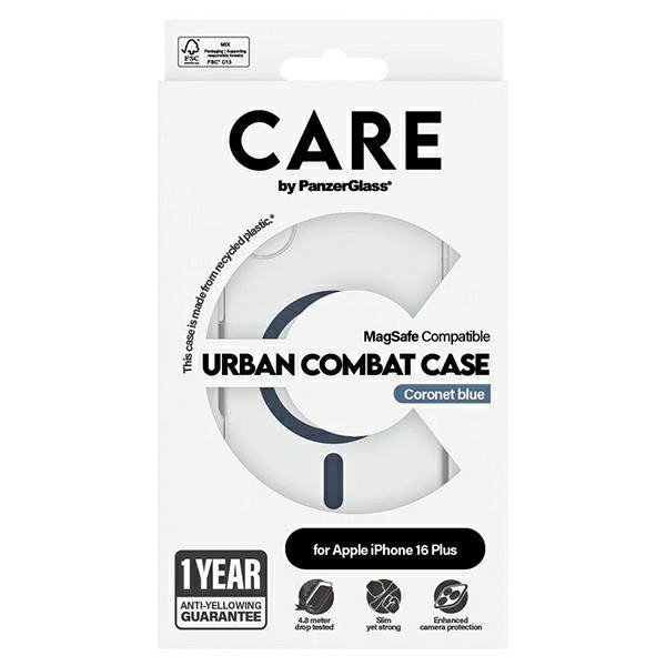 Etui CARE by PanzerGlass Flagship Case   iPhone 16 Plus 6,7&quot; niebieski/blue MagSafe 1367