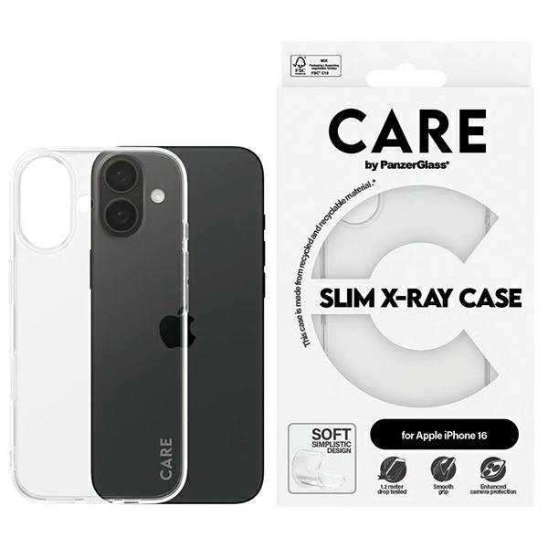 Etui CARE by PanzerGlass X-Ray Soft      Basic Case iPhone 16 6.1&quot; przezroczysty/transparent 1441