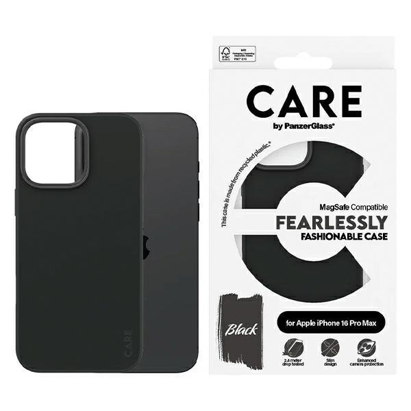 Etui CARE by PanzerGlass Fashion Case    iPhone 16 Pro Max 6.9&quot; czarny/black MagSafe 1380