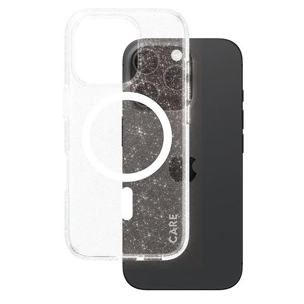Etui CARE by PanzerGlass Flagship Star   Lit Case iPhone 16 Pro 6,3&quot; biały/white MagSafe 1342