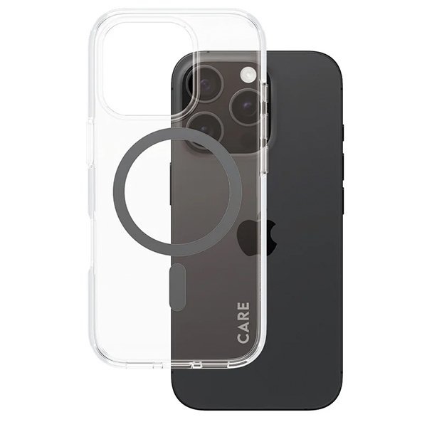Etui CARE by PanzerGlass Flagship Case   iPhone 16 Pro 6.3&quot; czarny/black MagSafe 1346