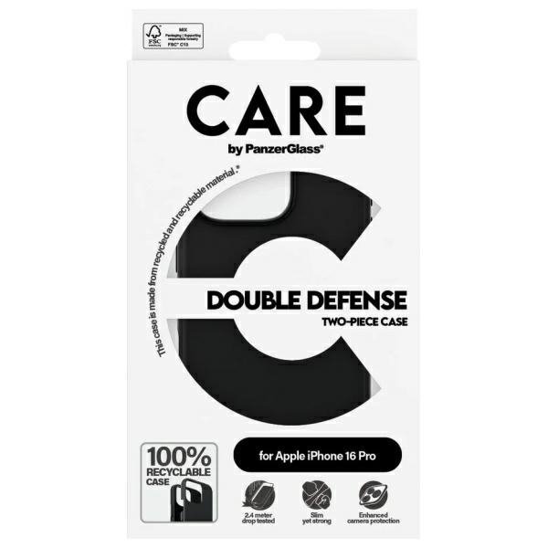 Etui CARE by PanzerGlass Feature Double  Defense Case iPhone 16 Pro 6.3&quot; czarny/black 1334