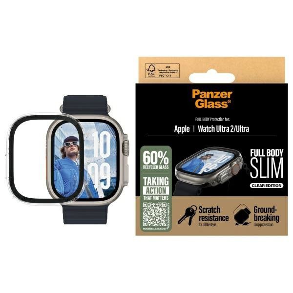 PanzerGlass Full Body Slim Apple Watch   Ultra 2 / Ultra 49mm przezroczysty/transparent 3715