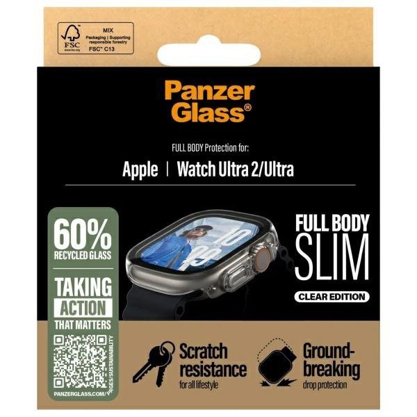PanzerGlass Full Body Slim Apple Watch   Ultra 2 / Ultra 49mm przezroczysty/transparent 3715