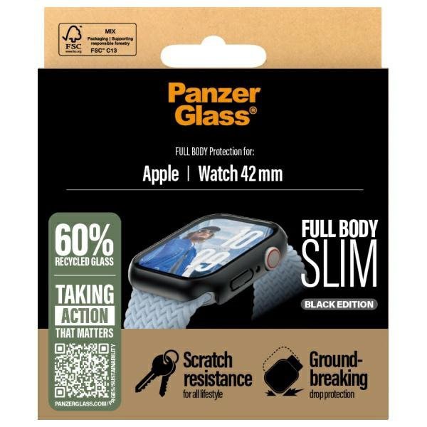 PanzerGlass Snappie Full Body Apple      Watch 10 42mm czarny/black 3716