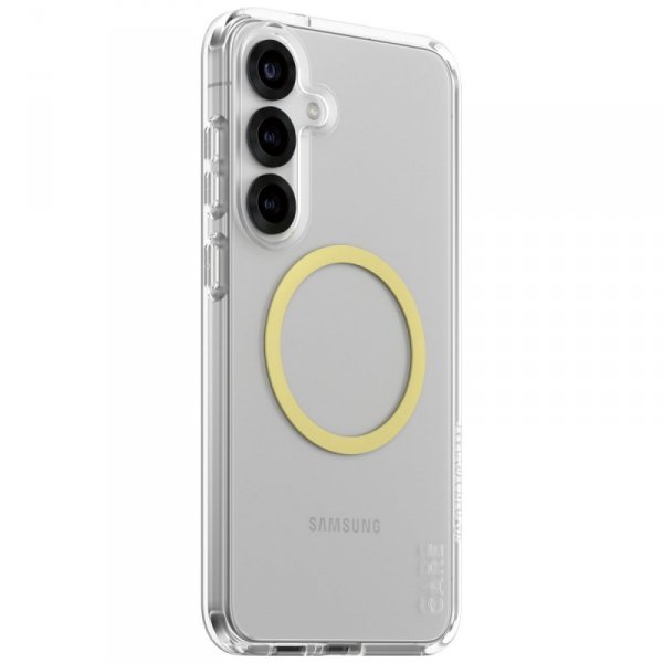 Etui CARE by PanzerGlass Flagship Urban  Combat Chardonnay QI do Samsung Galaxy S25+ przezroczysty