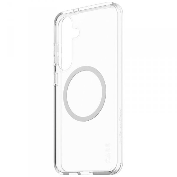 Etui CARE by PanzerGlass Flagship Urban  Combat White QI do Samsung Galaxy S25+ przezroczysty
