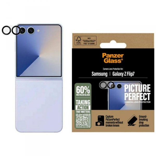 Szkło hartowane na obiektyw PanzerGlass  PicturePerfect do Samsung Galaxy Z Flip7