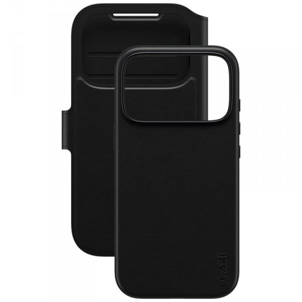 Etui CARE by PanzerGlass Feature Tango   2w1 Wallet Case MagSafe do iPhone 17 Pro czarny