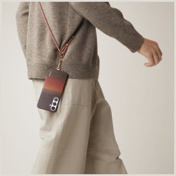 Etui PITAKA Ultra-Slim MagSafe do        Samsung Galaxy S25 sunset
