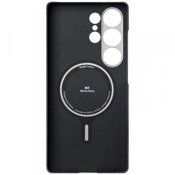 Etui PITAKA Ultra-Slim MagSafe do        Samsung Galaxy S25 Ultra czarno szary