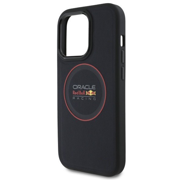 Red Bull RBHMP14L24PUILVR iPhone 14 Pro  6.1&quot; hardcase granatowy/navy Leather Red Ring MagSafe