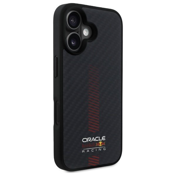 Red Bull RBHMP16M24CFGSMK iPhone 16 Plus 6.7&quot; hardcase czarny/black Carbon Fiber Power Bar MagSafe