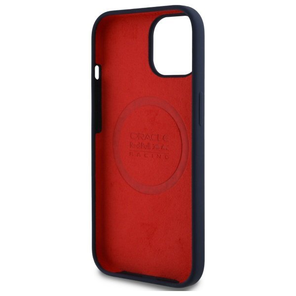 Red Bull RBHMP14S24SIILVR iPhone 14 6.1&quot; hardcase granatowy/navy Silicone Red Ring MagSafe