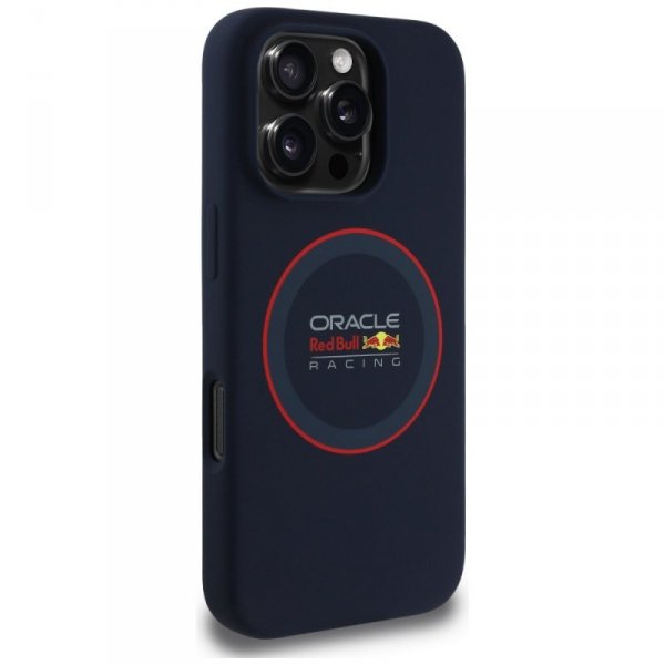 Red Bull RBHMP16X24SIILVR iPhone 16 Pro  Max 6.9&quot; hardcase granatowy/navy Silicone Red Ring MagSafe