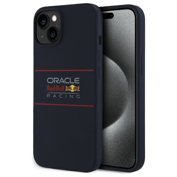 Red Bull RBHMP14S24SIHSRV iPhone 14 6.1&quot; hardcase granatowy/navy Silicone Horizontal Logo MagSafe