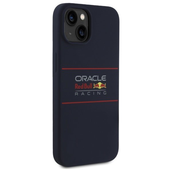 Red Bull RBHMP15S24SIHSRV iPhone 15 6.1&quot; hardcase granatowy/navy Silicone Horizontal Logo MagSafe