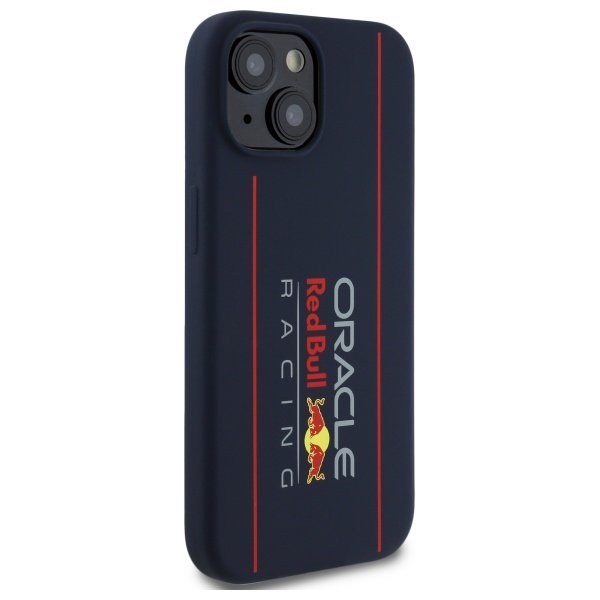 Red Bull RBHMP15S24SIOLRV iPhone 15 6.1&quot; hardcase granatowy/navy Silicone Vertical Logo MagSafe