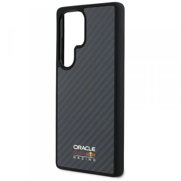 Etui Red Bull Real Carbon Fiber Shiny    Logo MagSafe do Samsung Galaxy S25 Ultra czarny
