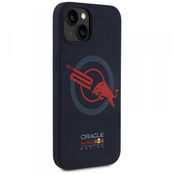 Etui Red Bull HC Silicone ORBR20 Logo    Red Lining do iPhone 15 MagSafe granatowy