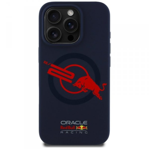 Etui Red Bull HC Silicone ORBR20 Logo    Red Lining do iPhone 15 Pro Max MagSafe granatowy