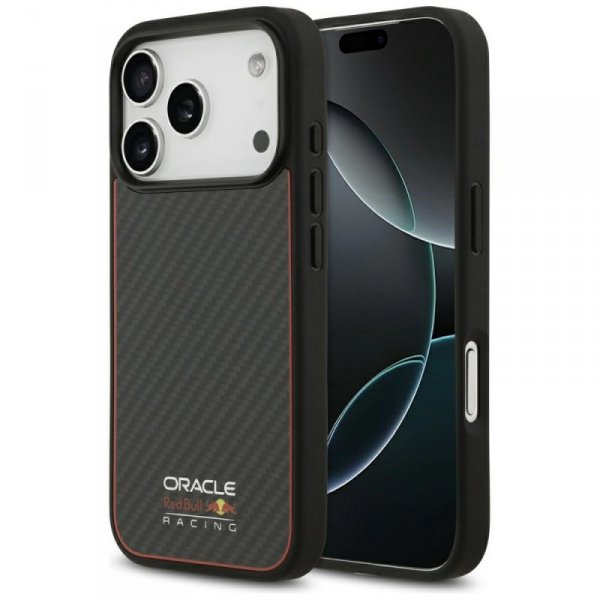 Etui Red Bull Kevlar Logo Matt MagSafe   do iPhone 17 Pro czarny