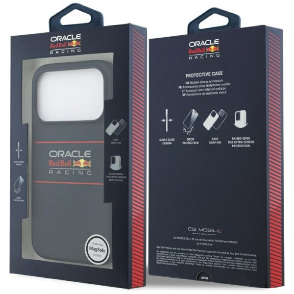 Etui Red Bull Silicone Horizontal        Centered Logo MagSafe do iPhone 17 Pro Max granatowy