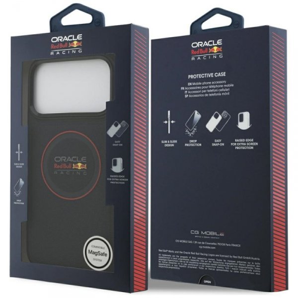 Etui Red Bull Meshed Red Ring & Metal    Buttons MagSafe do iPhone 17 Pro Max granatowy