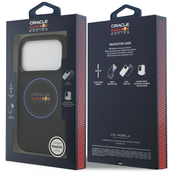Etui Red Bull Meshed Blue Ring & Metal   Buttons MagSafe do iPhone 17 Pro granatowy