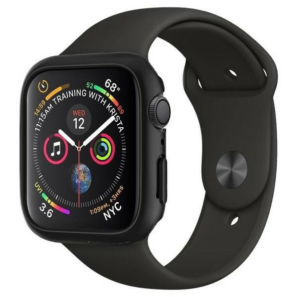 Spigen Thin Fit  Apple Watch 4/5/6//7/SE44/45mm czarny/black 062CS24474