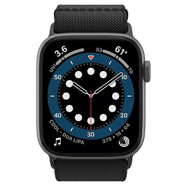 Spigen Fit Lite Apple Watch 4/5/6/7/SE 42/44/45 mm czarny/black AMP02286