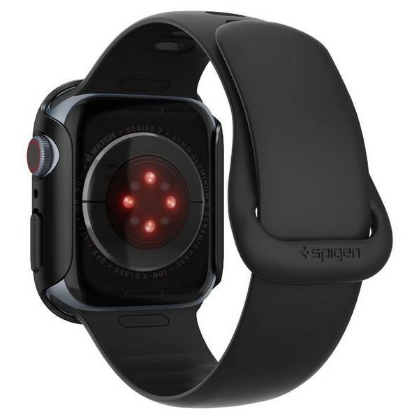 Spigen Thin Fit Apple Watch 7 45mmczarny/black ACS04174