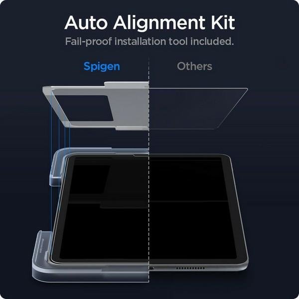 Spigen Glas.TR iPadi Air 4 2020/iPad Air5 2022 &quot;EZ FIT&quot; szkło hartowane z ramką AGL02065