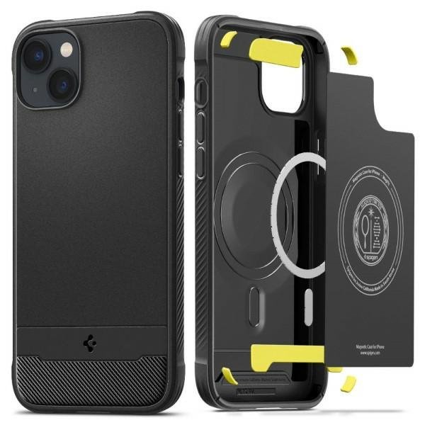 Spigen Rugged Armor MAG iPhone 14 Plus /15 Plus 6,7&quot; Magsafe czarny/matte black ACS04890